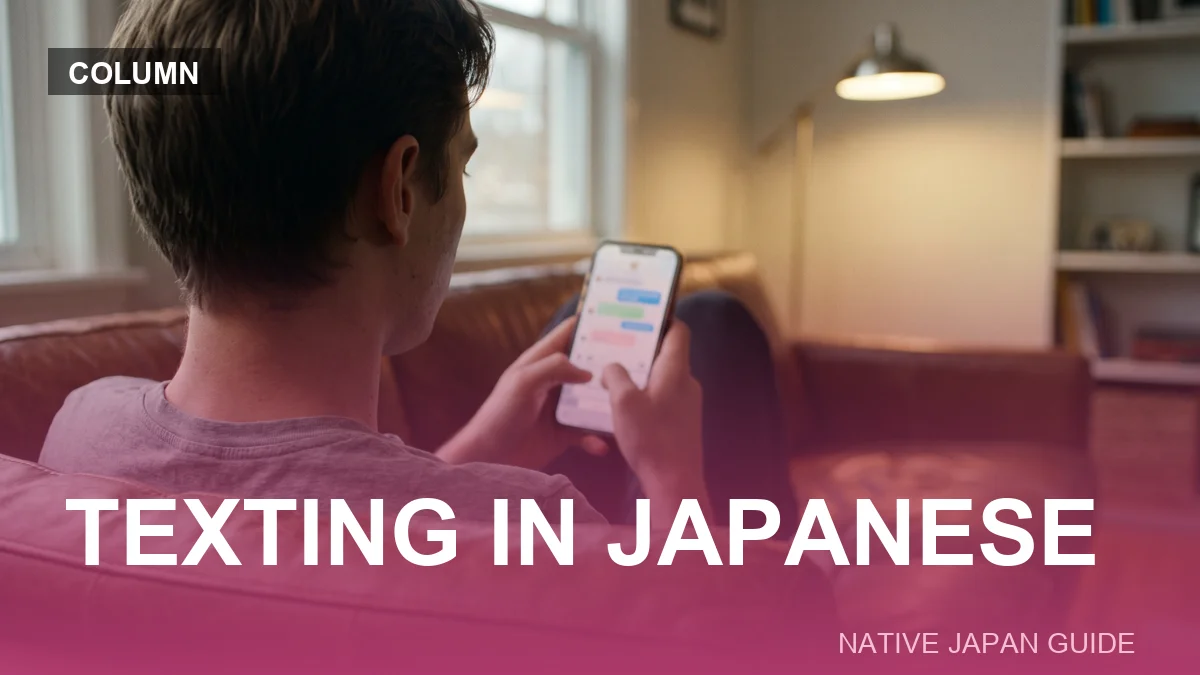 Texting in Japanese (LINE) column thumbnail